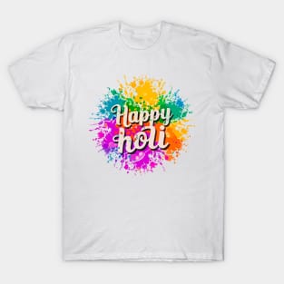 Happy Holi Celebration India Hindu Matching Men Women Kids T-Shirt